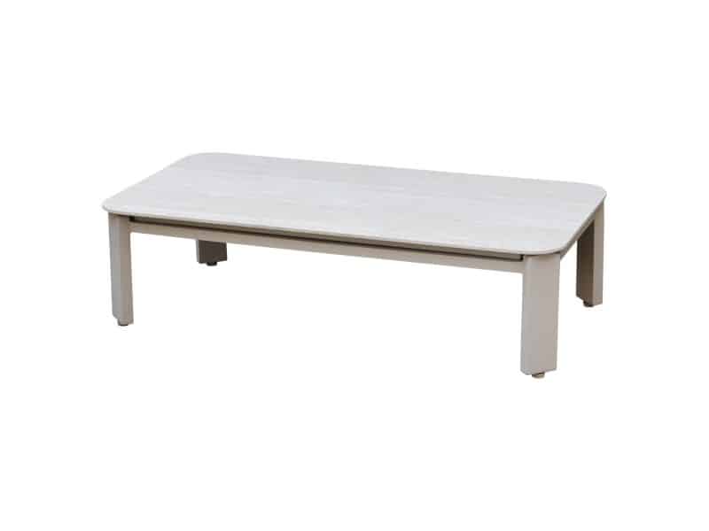 Veneto lounge tuintafel latte zand met keramisch blad 116x59xH31 cm