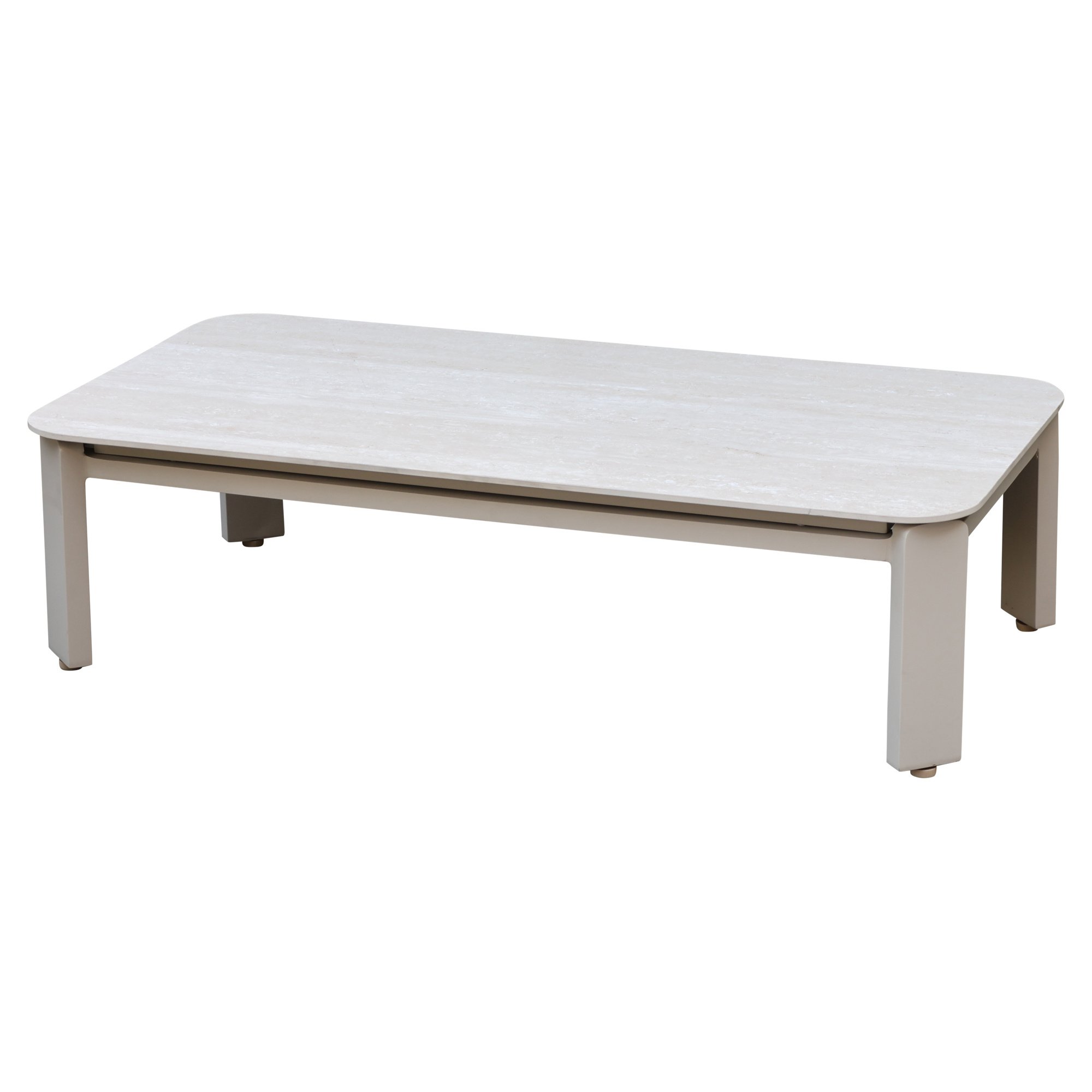 veneto lounge tuintafel latte zand met keramisch blad 116x59xh31 cm