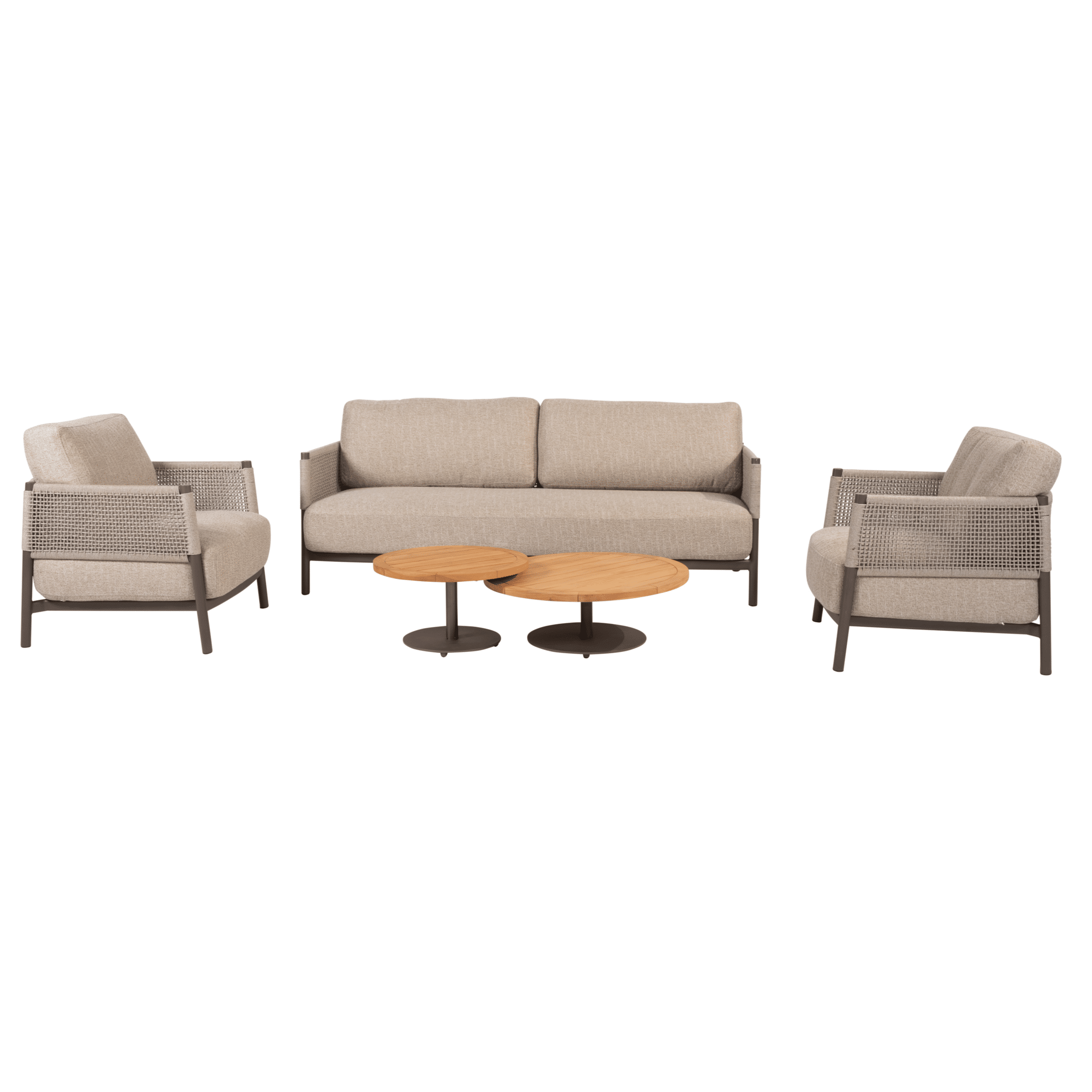 volta savanne stoel bank loungeset 5 delig teak terre 4 seasons outdoor