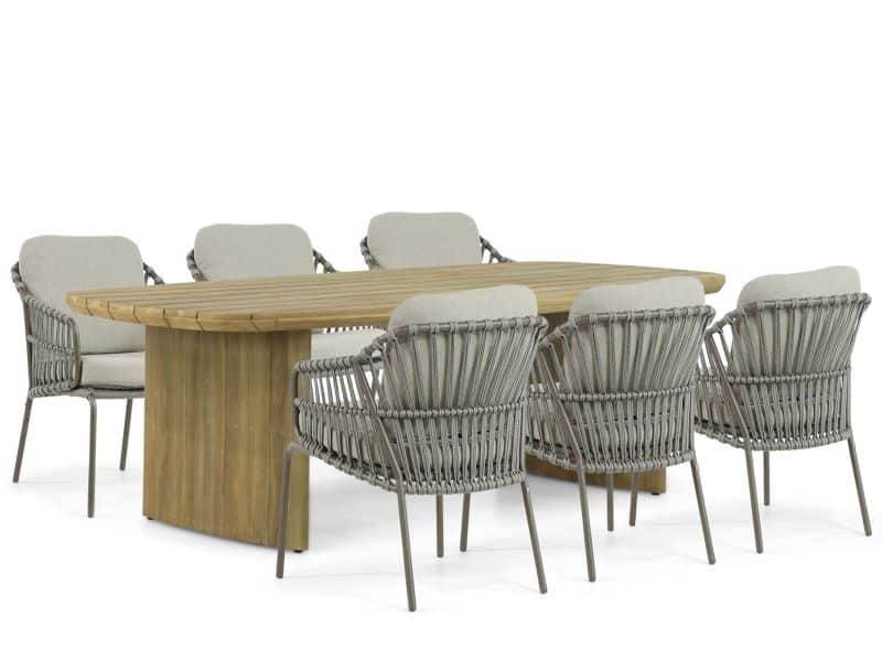 4 Seasons Outdoor Capalbio/Falcon 240 cm dining tuinset 7-delig