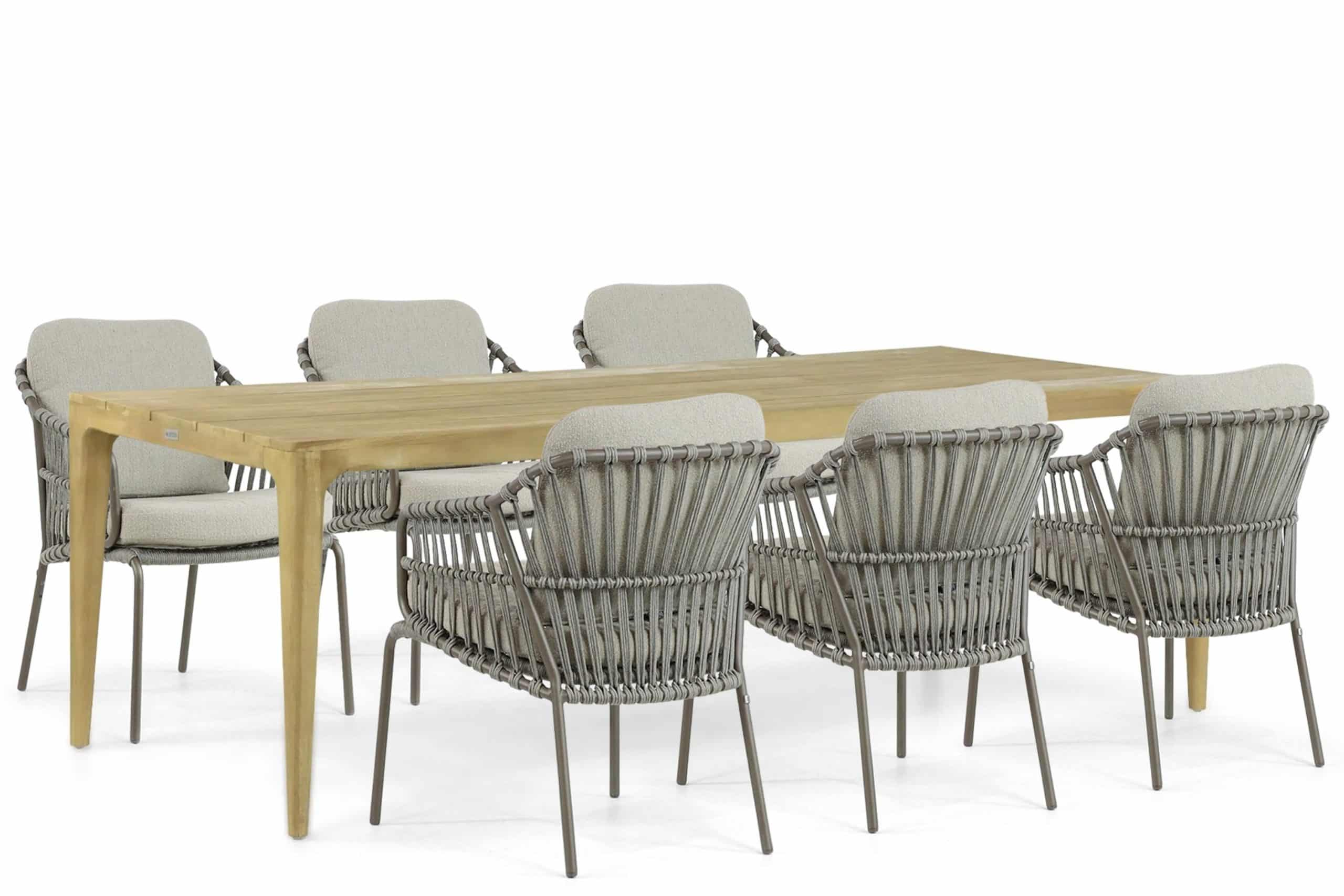 4 seasons outdoor capalbio/sentis 240 cm dining tuinset 7 delig