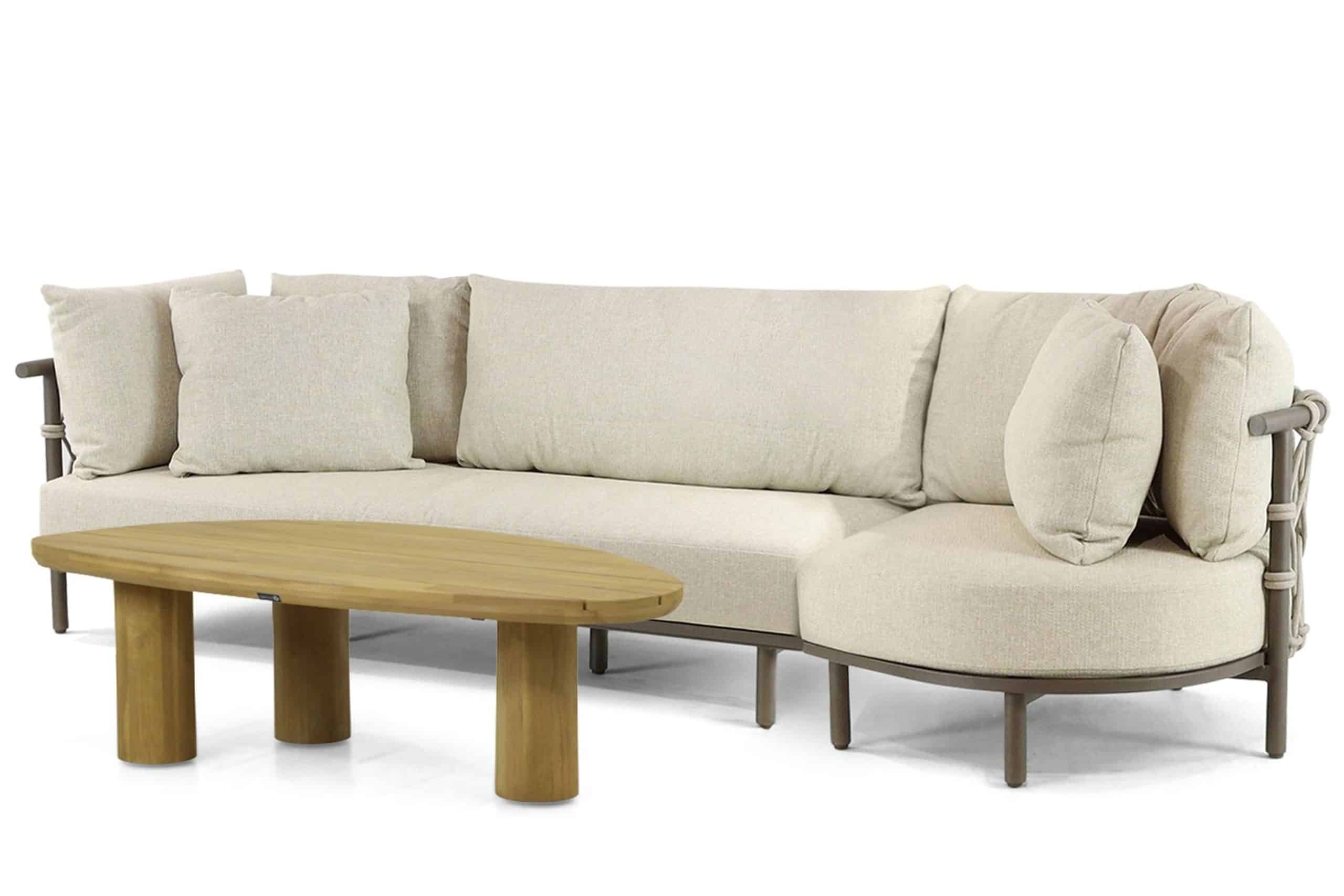 4 seasons outdoor ezra/riah 135 cm organisch loungeset 3 delig