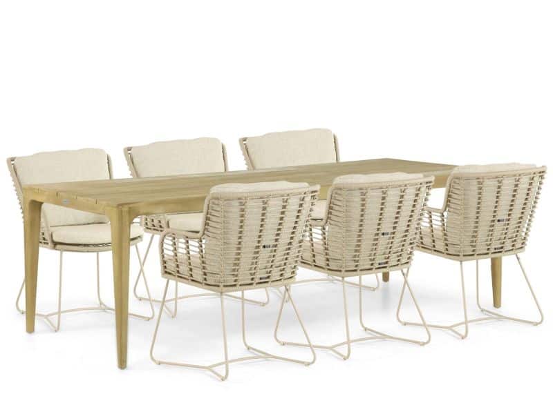 4 Seasons Outdoor Fabrice/Sentis 240 cm dining tuinset 7-delig