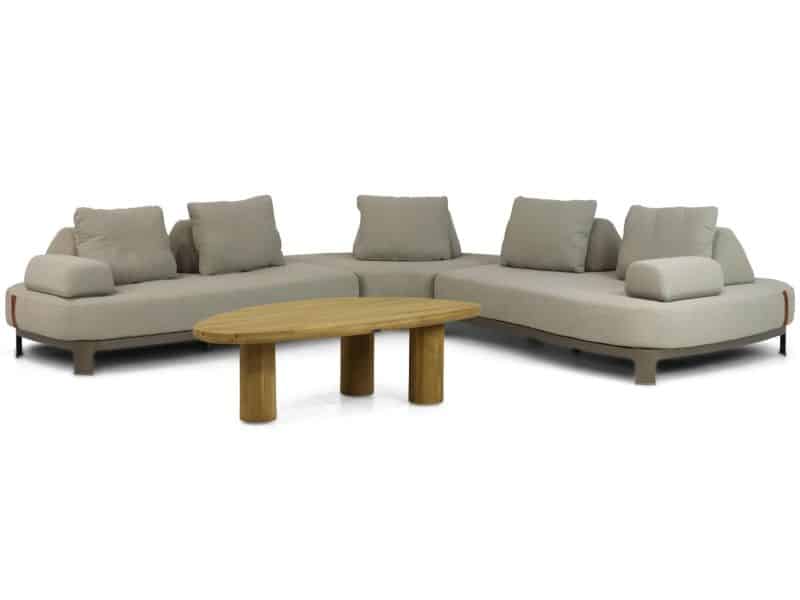 4 Seasons Outdoor Santorini/Riah 135 cm hoek loungeset 4-delig