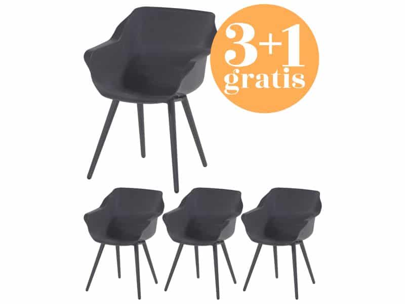 4 x Hartman Sophie Studio dining armstoel Xerix