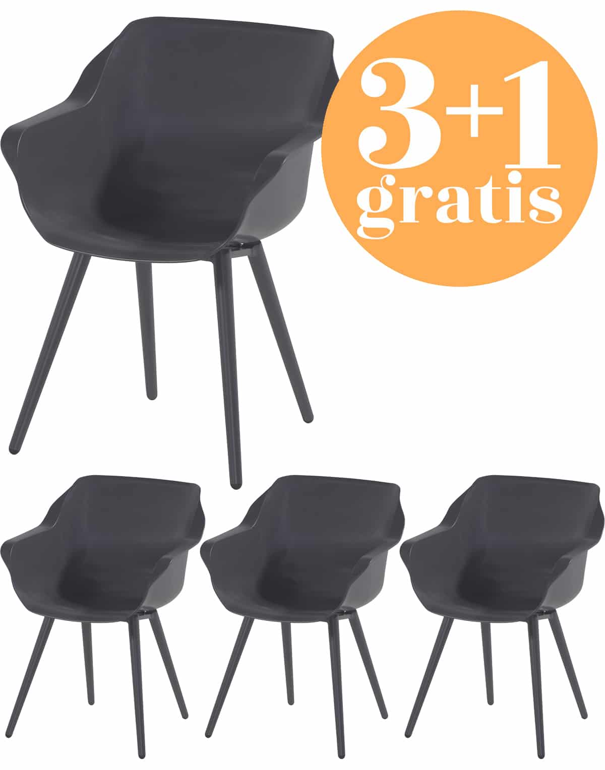 4 x hartman sophie studio dining armstoel xerix