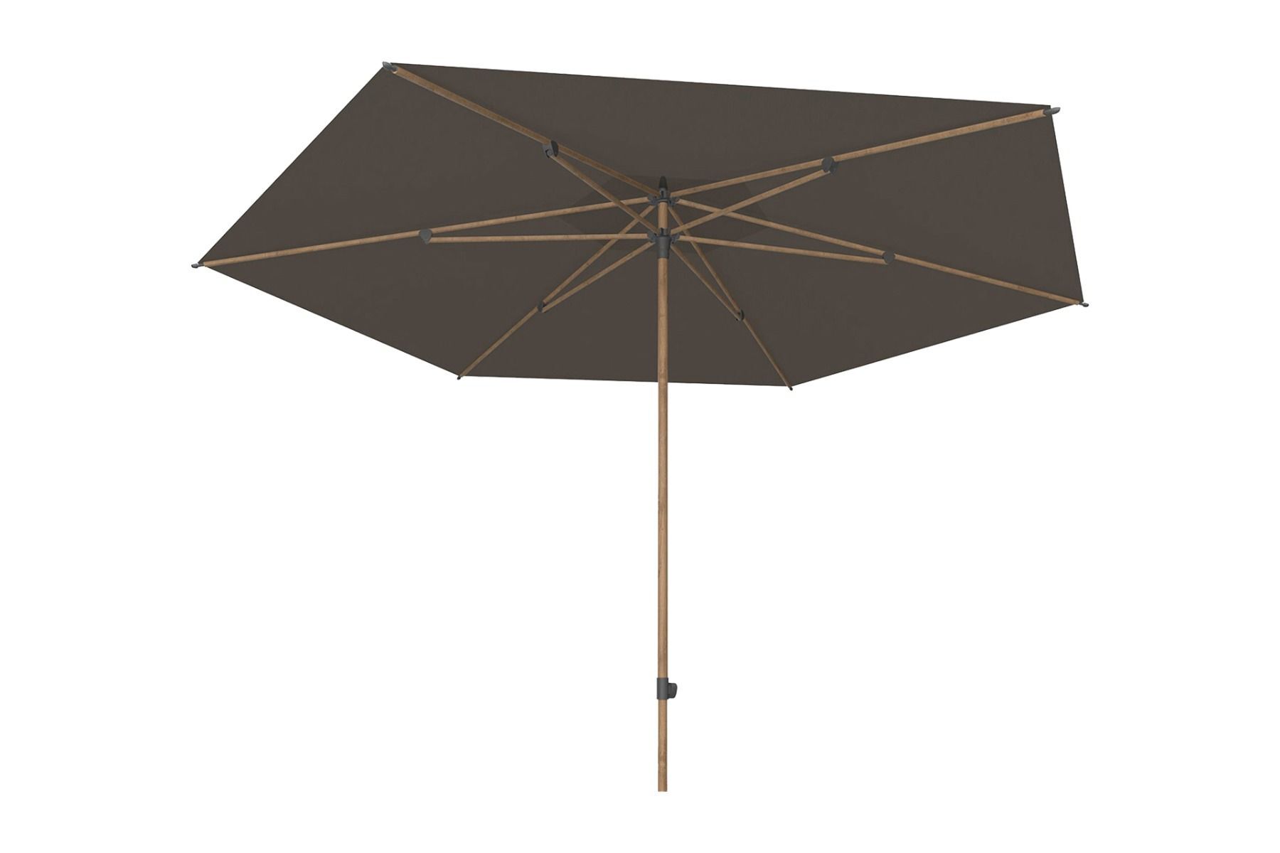 4so azzurro parasol 300 cm woodlook charcoal