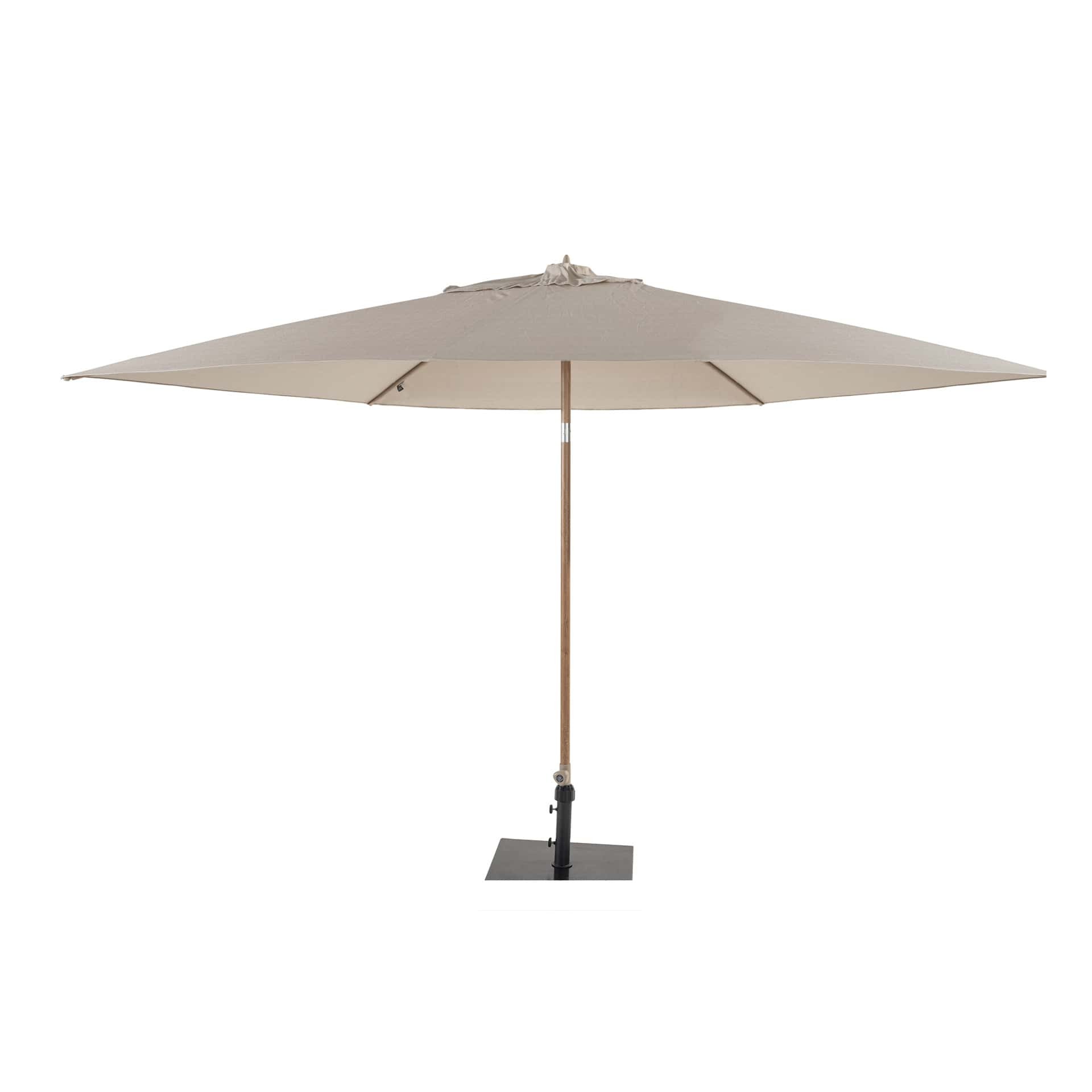 4so azzurro parasol 300 cm woodlook sand