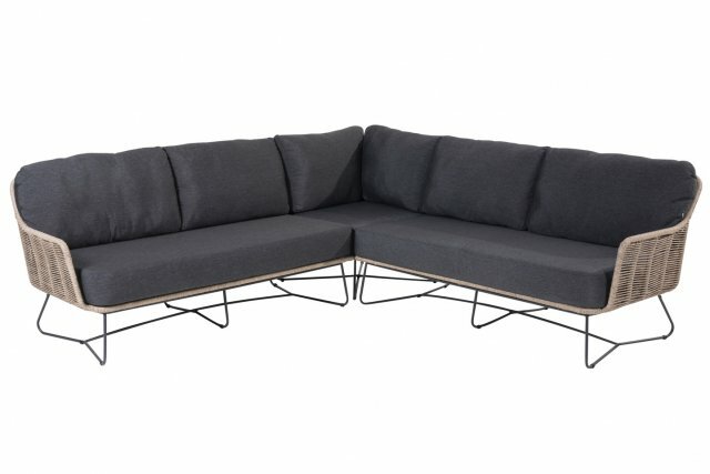 4so belmond hoek loungeset natural zonder tafel