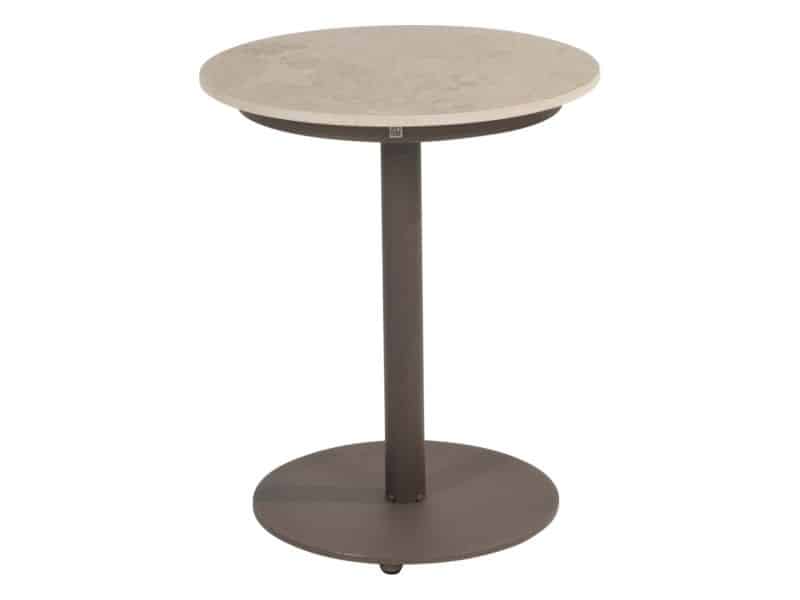 4SO Boaz bijzettafel ceramisch 45 cm rond met centrale poot tere 55 cm hoog