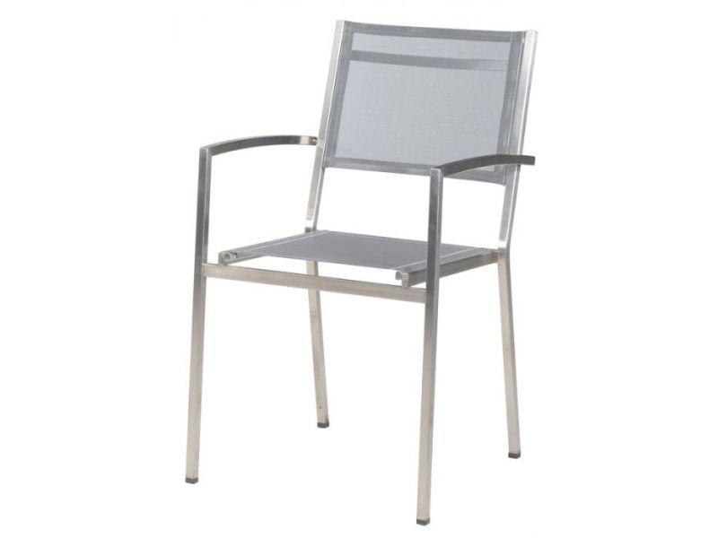 4SO Plaza dining stoel Ash Grey rvs