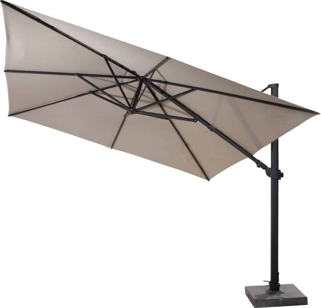4so siesta premium zweefparasol 3×3 charcoal