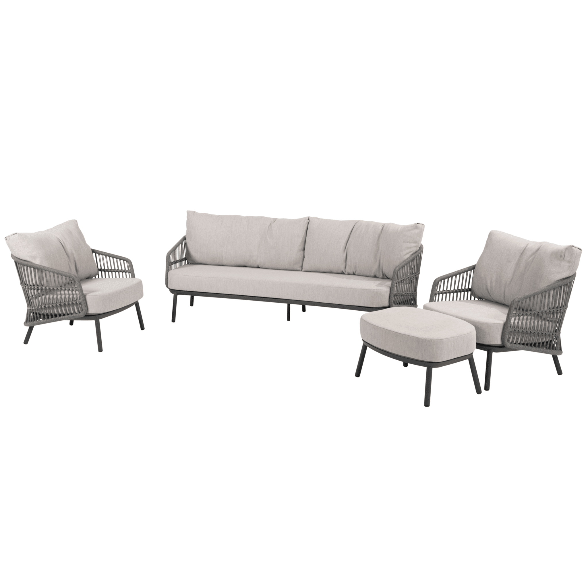 alicante stoel bank loungeset delig antraciet taste 4so