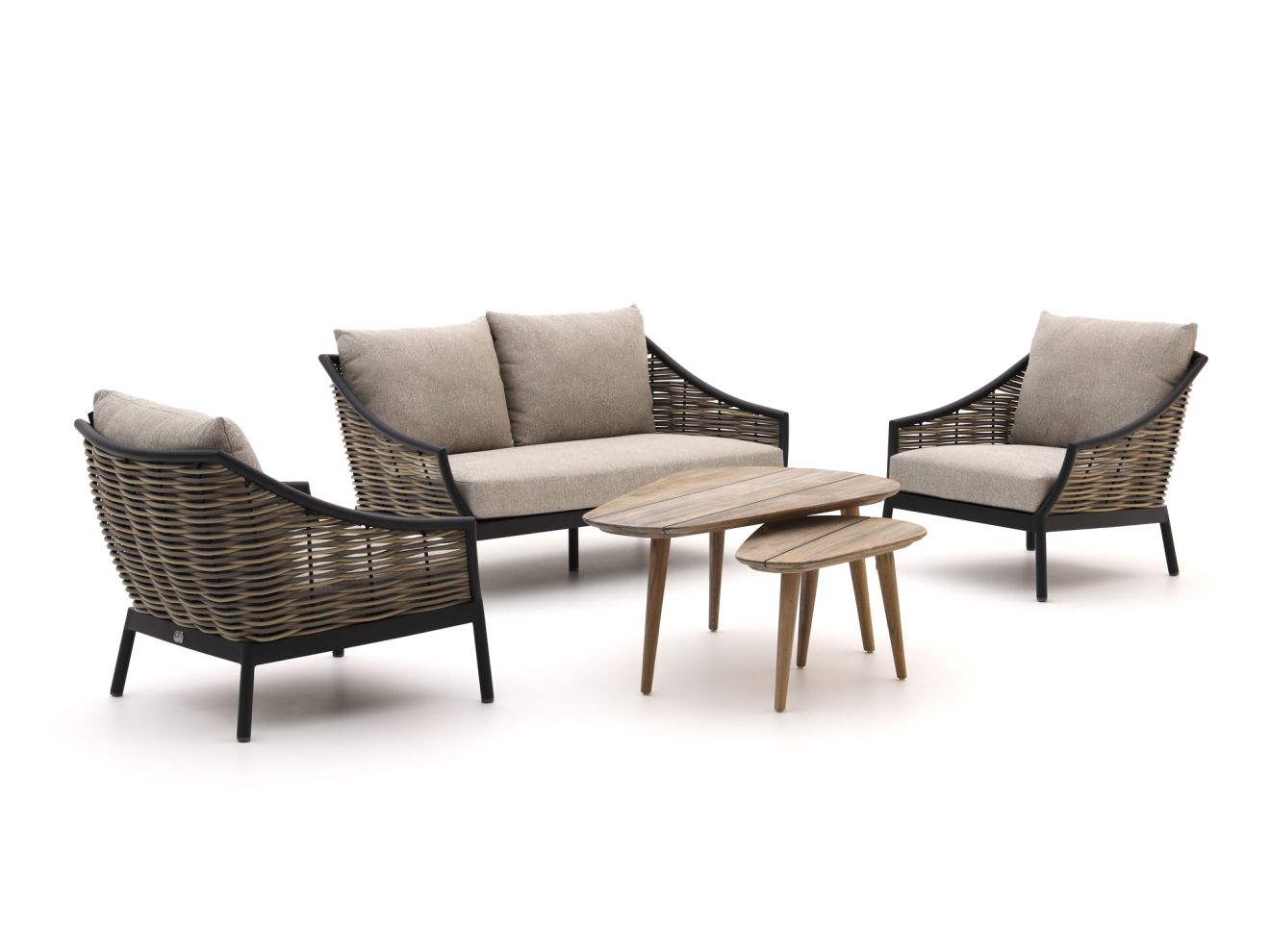 apple bee milou/rough k stoel bank loungeset 5 delig laagste prijsgarantie!