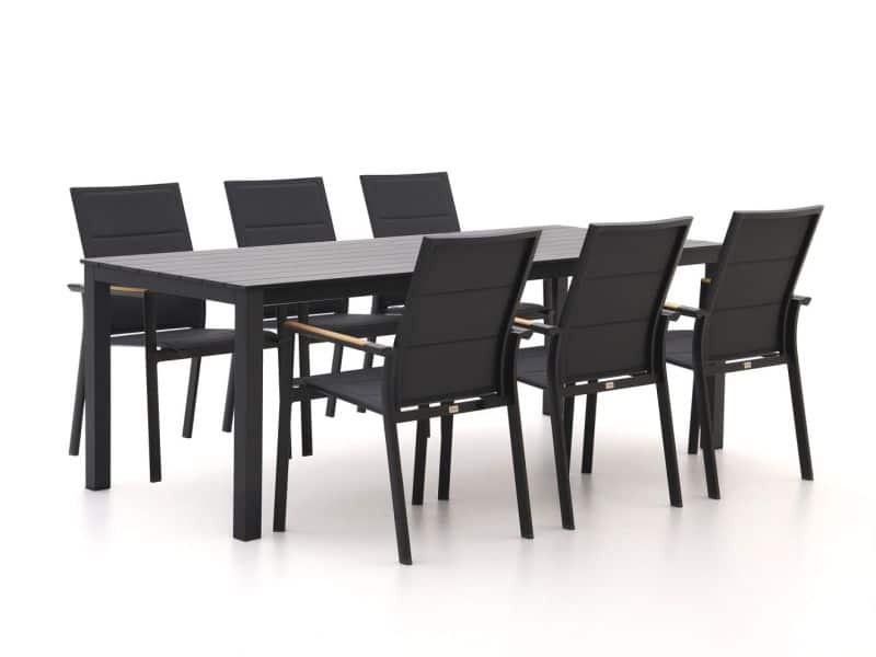 Bellagio Albinea/Menzano 220cm dining tuinset 7-delig stapelbaar - Laagste prijsgarantie!