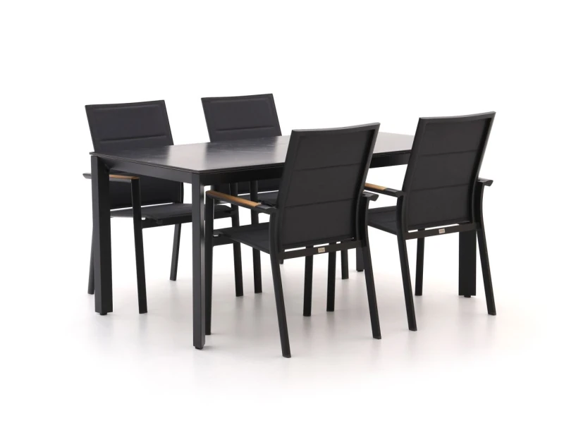 Bellagio Albinea/Sestino 160cm dining tuinset 5-delig stapelbaar - Laagste prijsgarantie!
