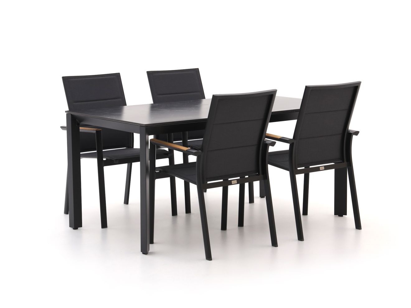 bellagio albinea/sestino 160cm dining tuinset 5 delig stapelbaar laagste prijsgarantie!