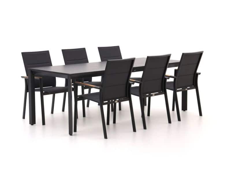 Bellagio Albinea/Sestino 220cm dining tuinset 7-delig stapelbaar - Laagste prijsgarantie!