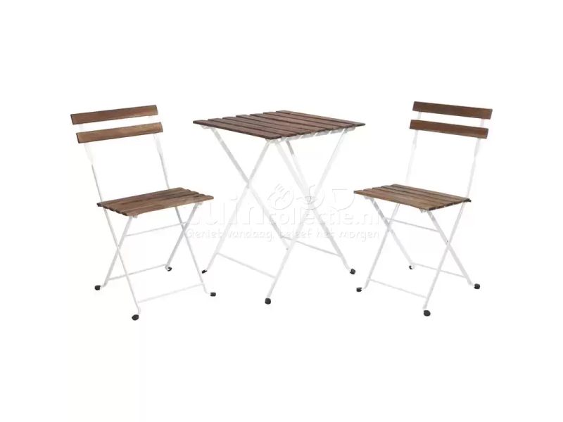 Bistroset Valance 3-delig Wit