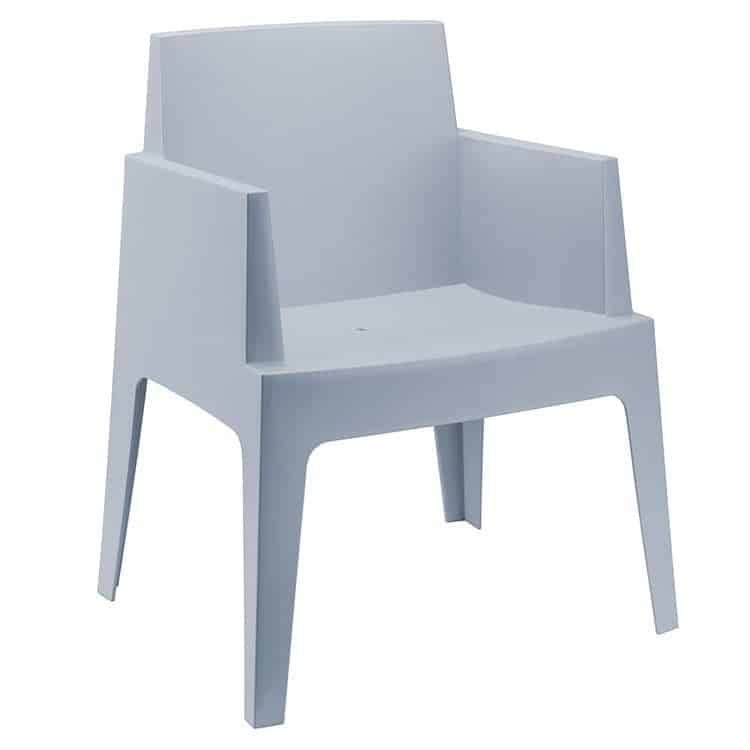 box stapel tuinstoel donker grijs garden impressions