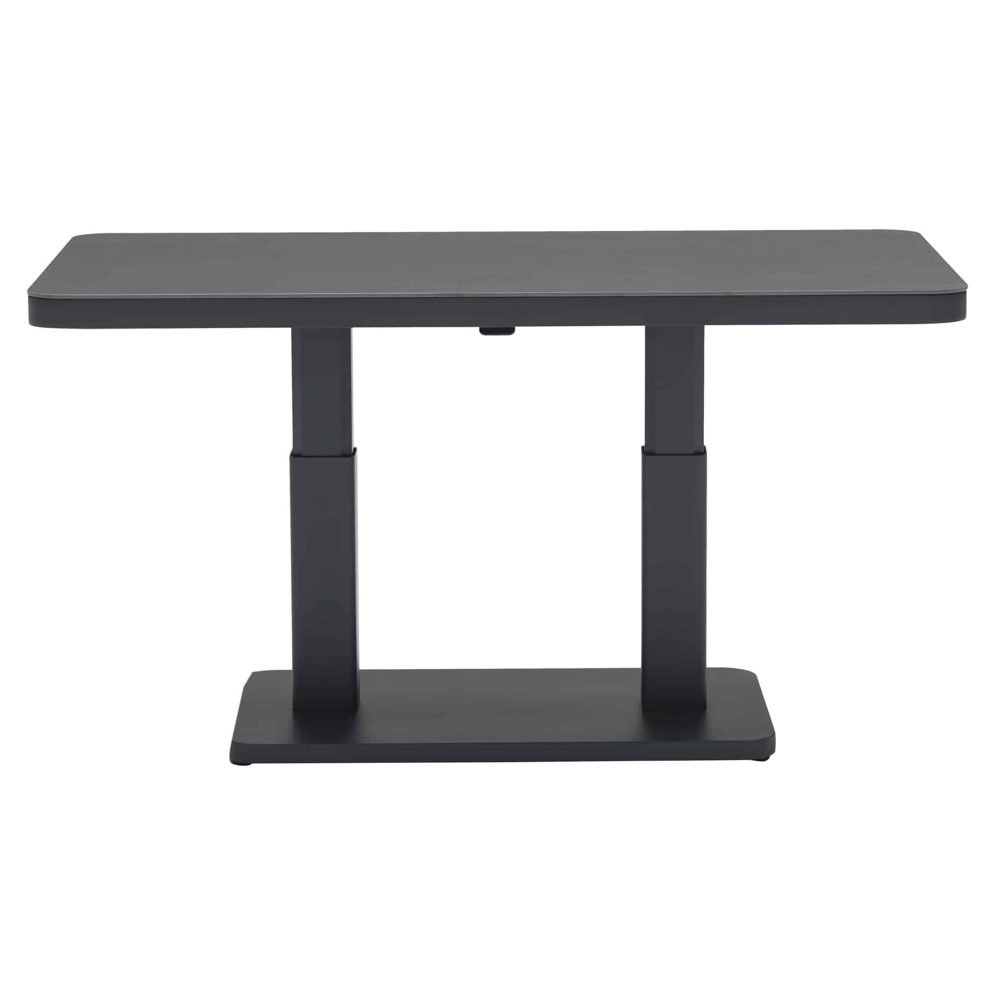 caribbean in hoogte verstelbare tuintafel 140x85x53 75 cm antraciet sintered stone