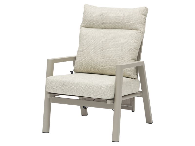 Caribbean lounge tuinstoel champagne