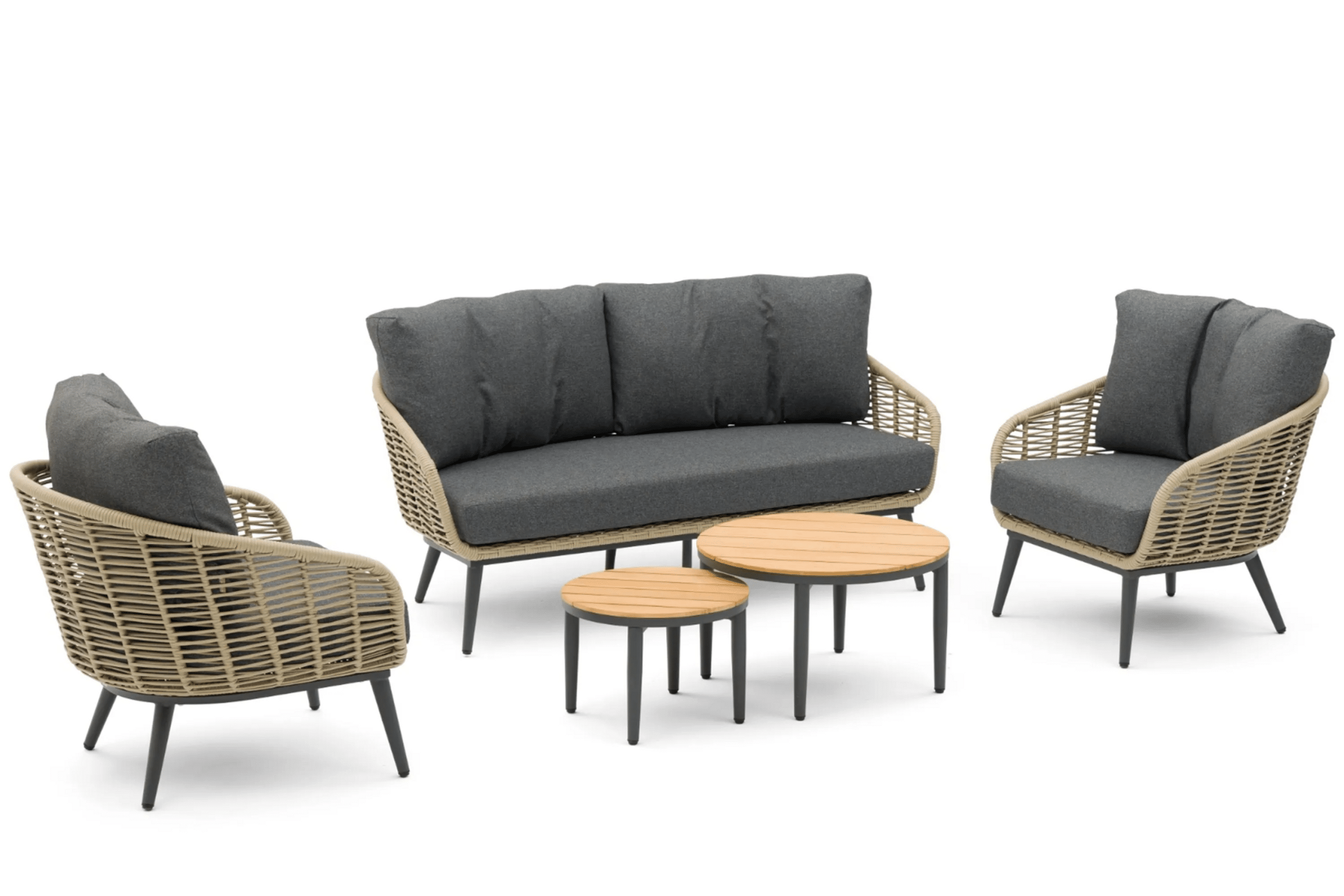 coco vinci/toscane stoel bank loungeset 5 delig