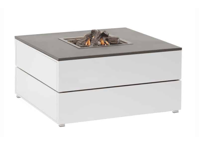 Cosipure 100 white frame / grey top 100x100x50 cm - Numansdorp Showmodel- - Aluminium- Cosi Fires