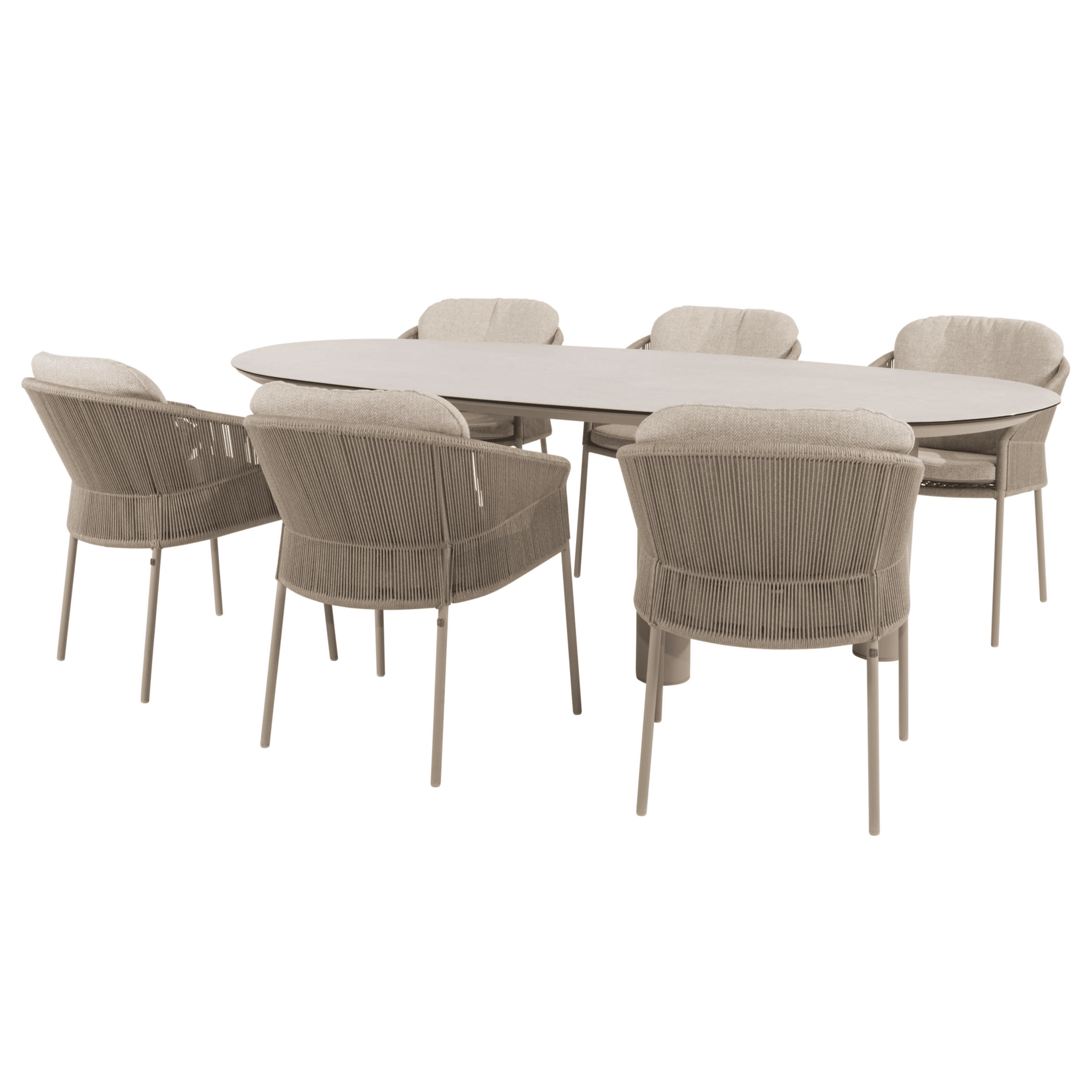 denia florence dining tuinset 240x105xh75 cm 7 delig keramiek latte taste 4so