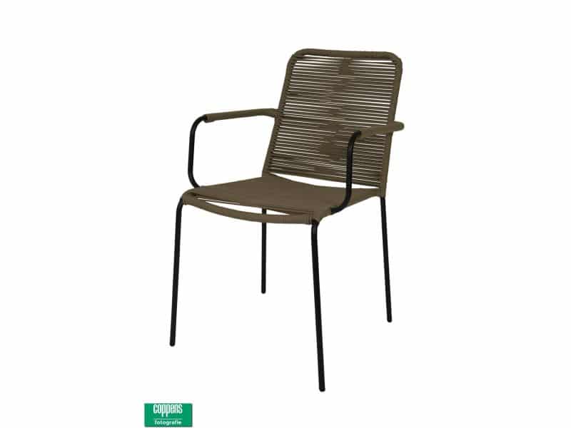 Denver dining tuinstoel stapelbaar rope taupe