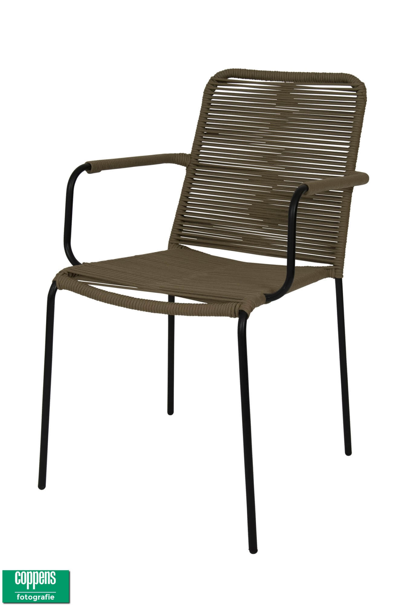 denver dining tuinstoel stapelbaar rope taupe