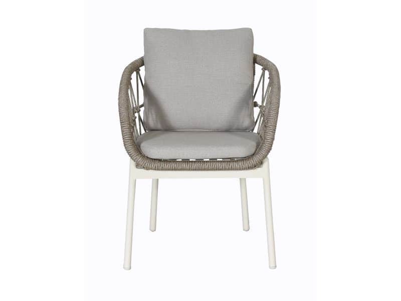 Dining Tuinstoel Dakota Bruin Aluminium Touw Stoel Buiten Vita Lux Outdoor Living