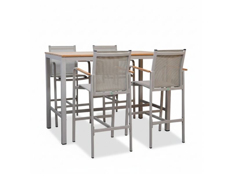 Douglas barset 5-delig | aluminium | beige | 150cm