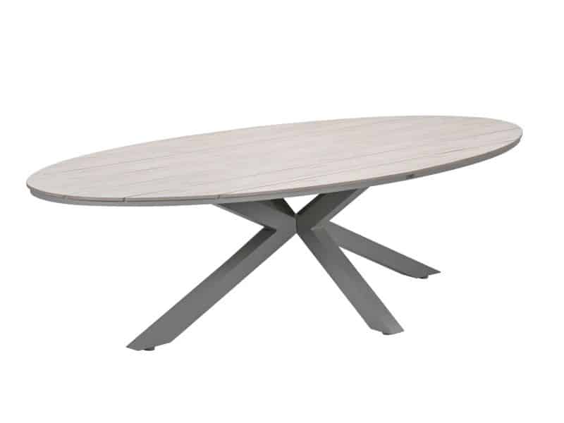 Edison tafel 280x140xH75 cm taupe/light teak
