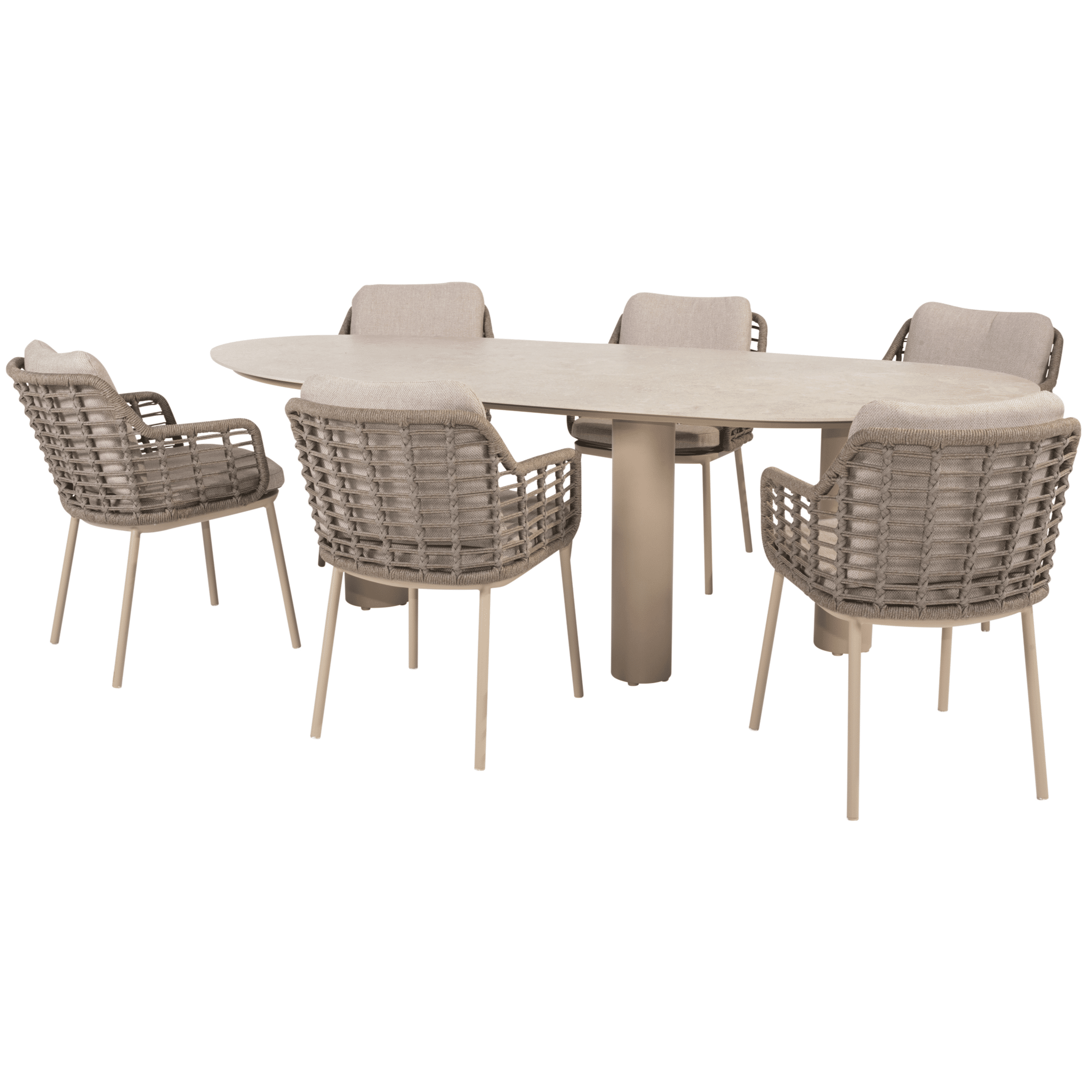 estate puglia dining tuinset 240x105xh75 cm 7 delig keramiek latte taste 4so