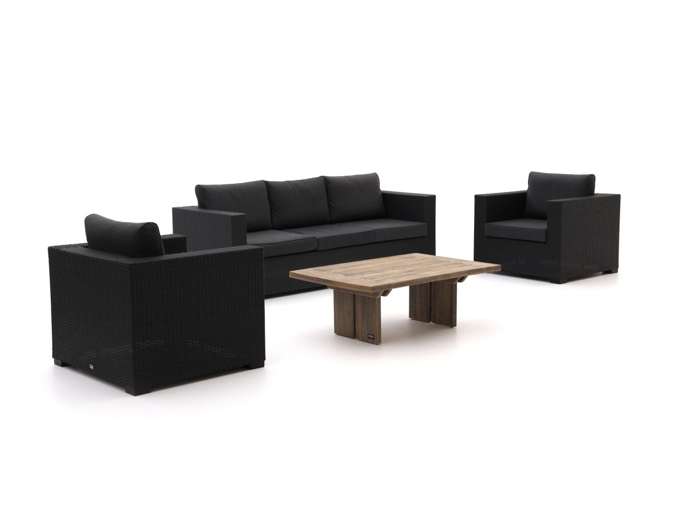 forza giotto/rough l 120cm stoel bank loungeset 4 delig laagste prijsgarantie!