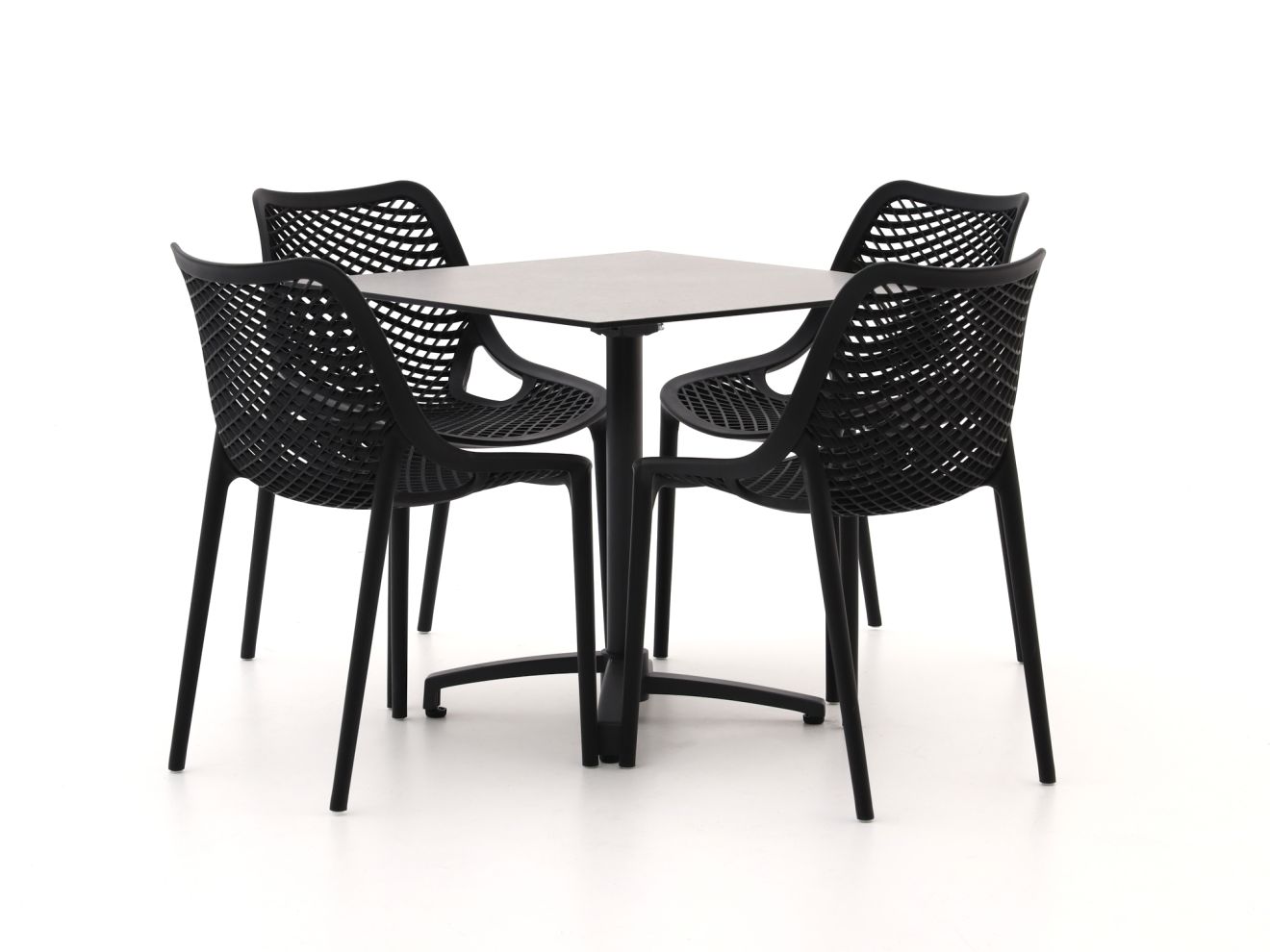 forza ripi/canzo 80cm dining tuinset 5 delig stapelbaar inklapbaar laagste prijsgarantie!