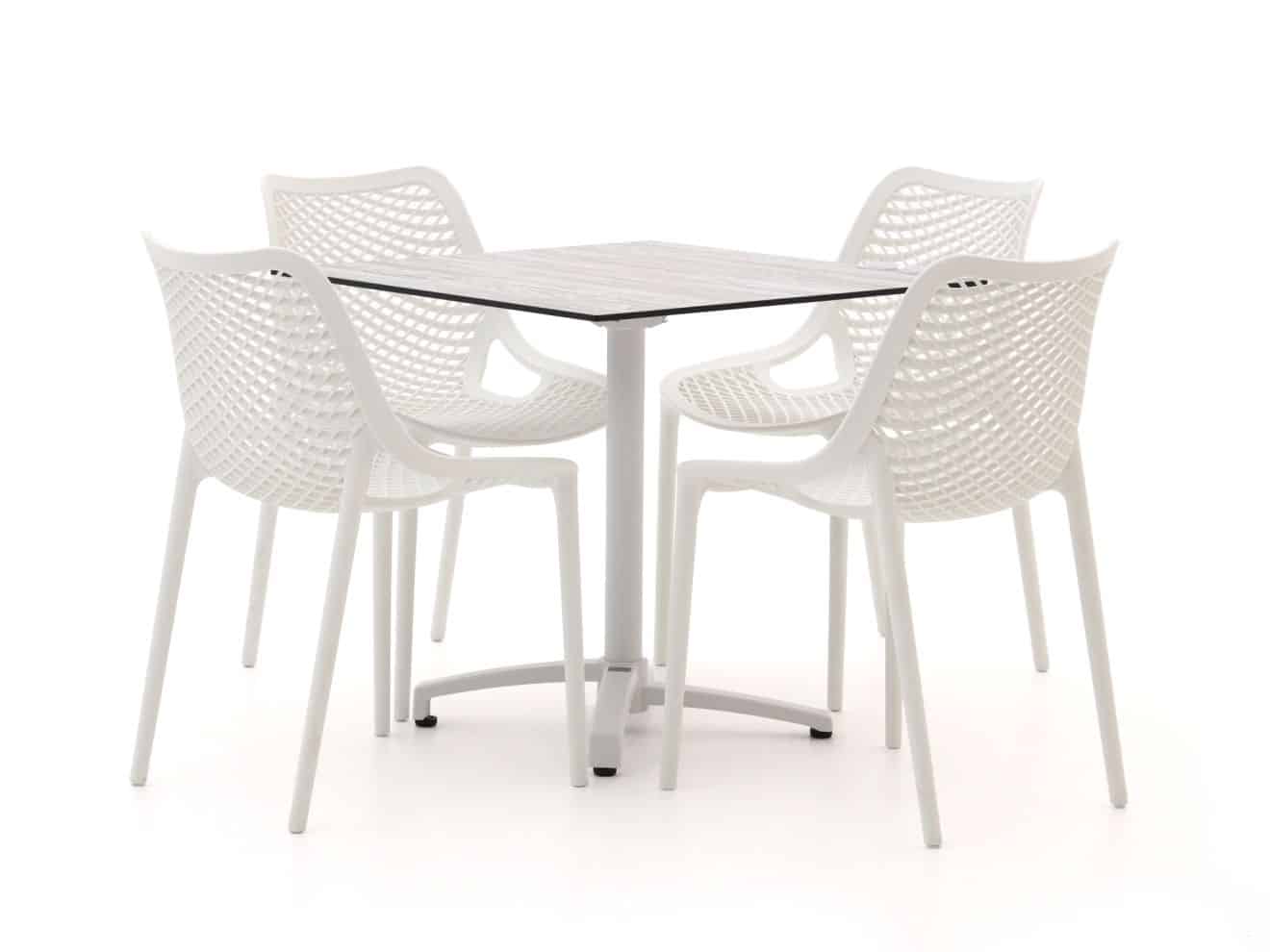 forza ripi/canzo 80cm dining tuinset 5 delig stapelbaar inklapbaar laagste prijsgarantie!