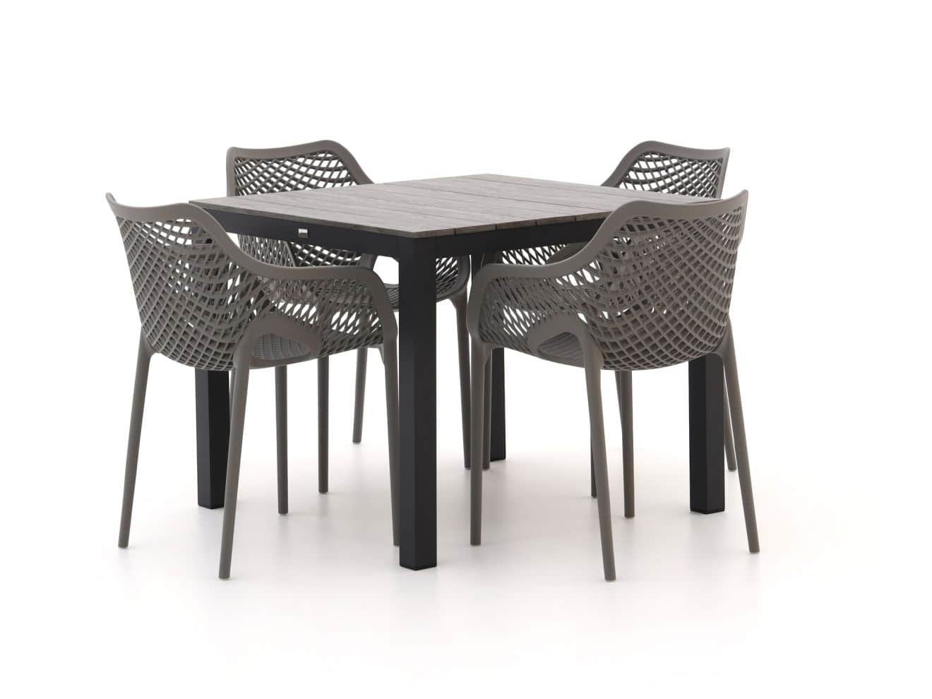 forza ripi/fidenza 90cm dining tuinset 5 delig stapelbaar laagste prijsgarantie!