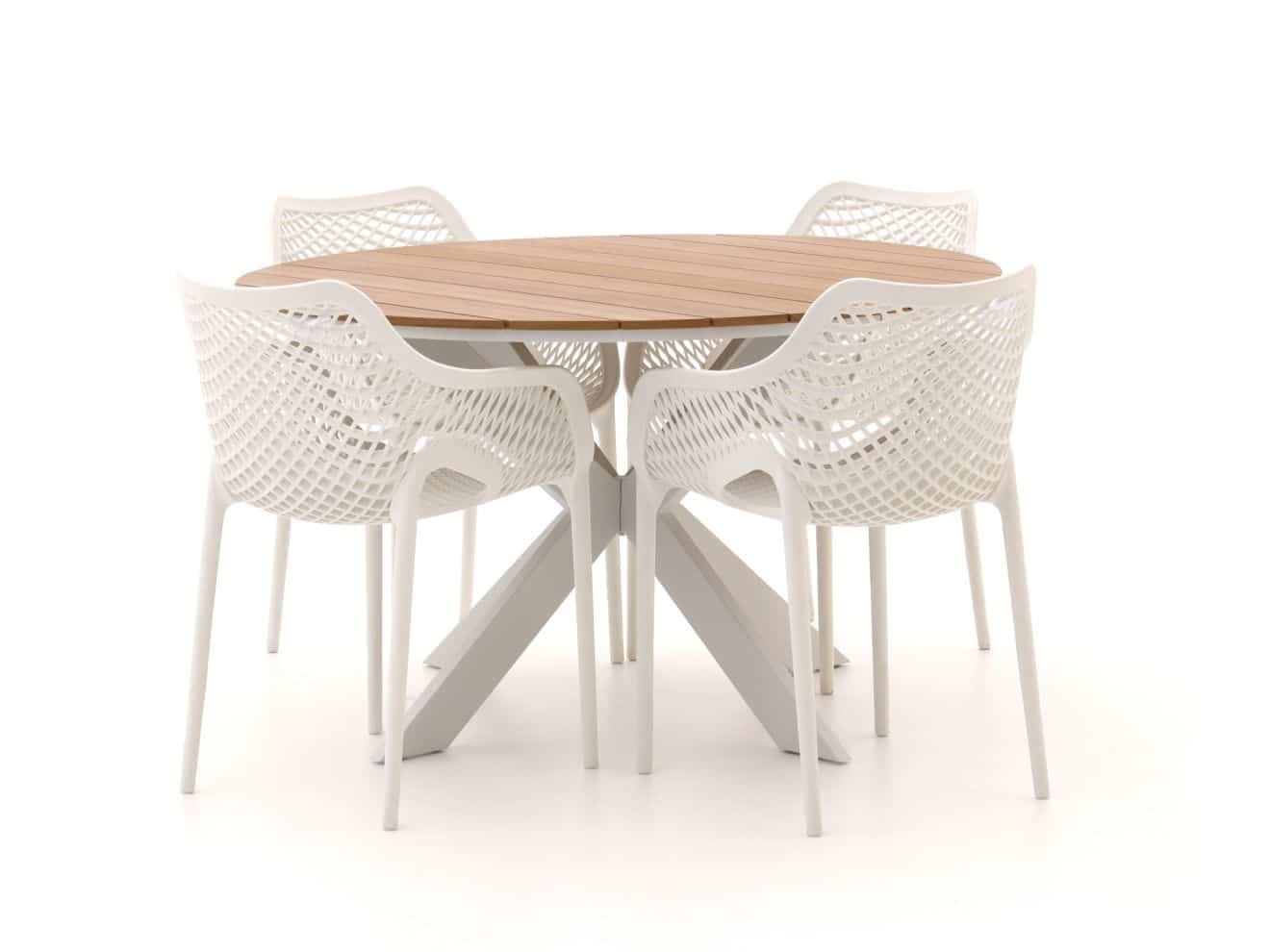 forza ripi/fidenza ø126cm dining tuinset 5 delig stapelbaar laagste prijsgarantie!