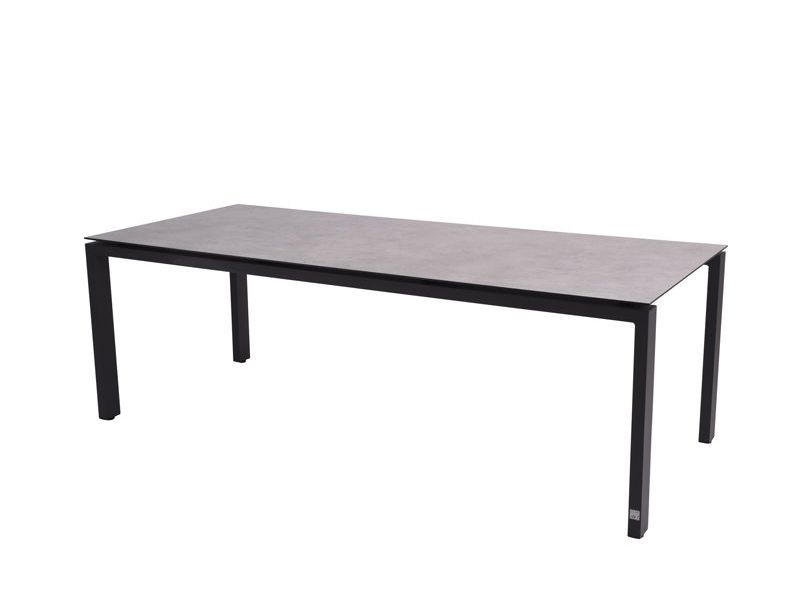 Goa tafelframe Antracite met HPL tafelblad Light Grey 220 x 95 cm 4SO - 4so