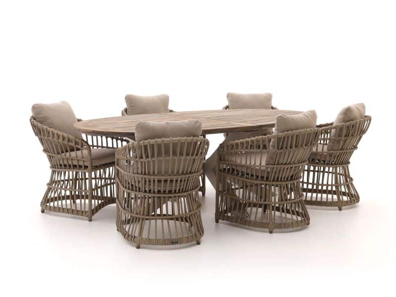 Intenso Cameri/ROUGH-Y Ellips 240cm dining tuinset 7-delig - Laagste prijsgarantie!