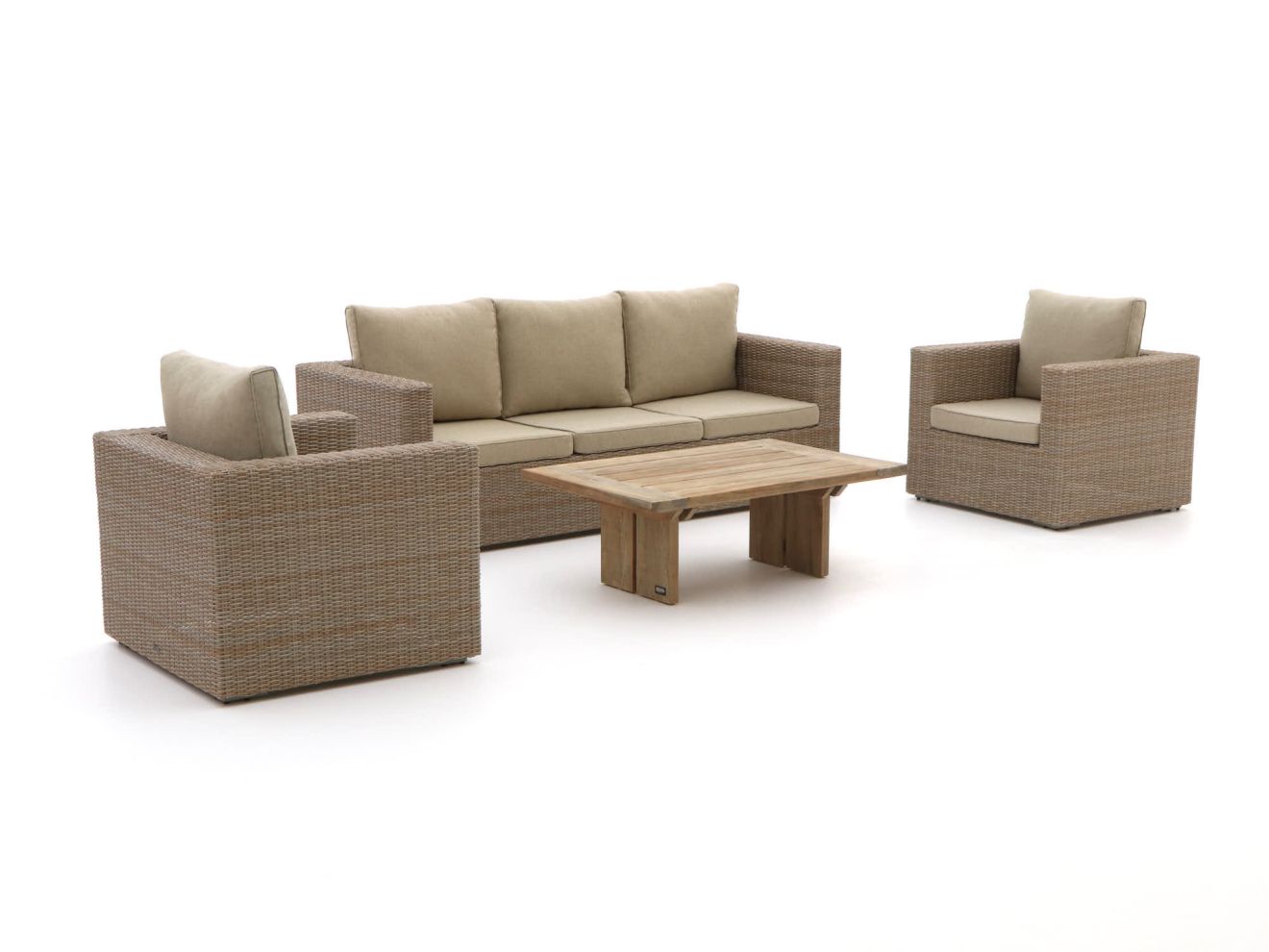 intenso carpino/rough l stoel bank loungeset 4 delig laagste prijsgarantie!