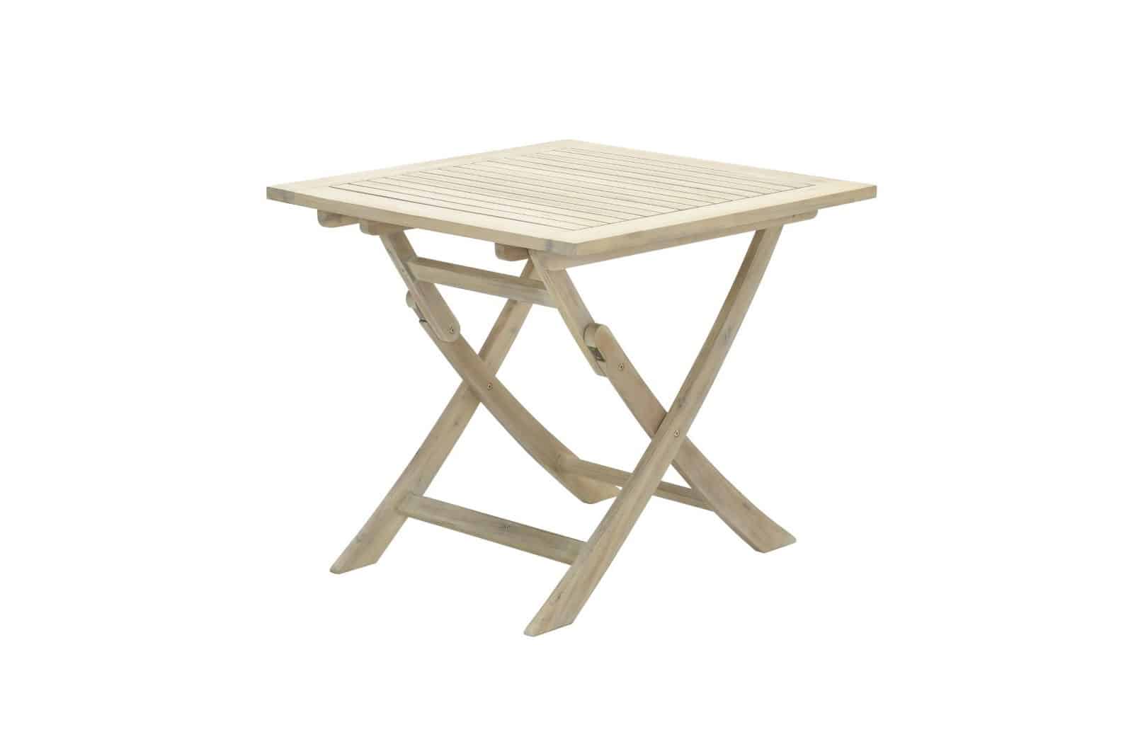 kent vouwtafel 80x80xh72 acacia white wash garden impressions garden impressions