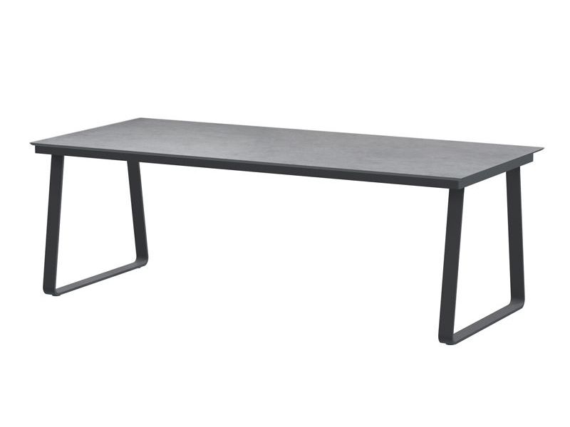 Konos tafelframe Antracite met HPL tafelblad Light Grey 220 x 95 cm 4SO - 4so