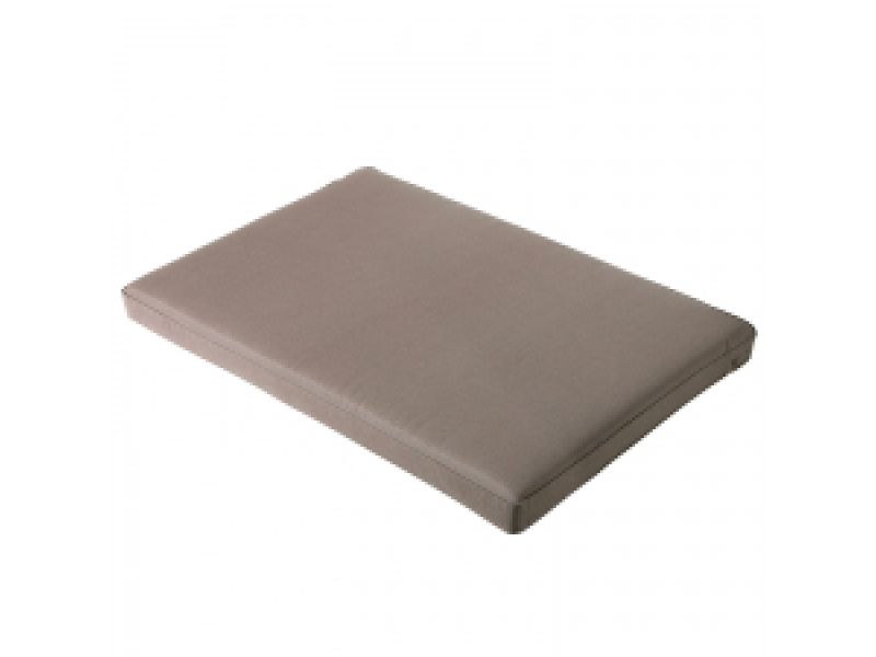 Loungekussen pallet 120x80cm carré Panama taupe