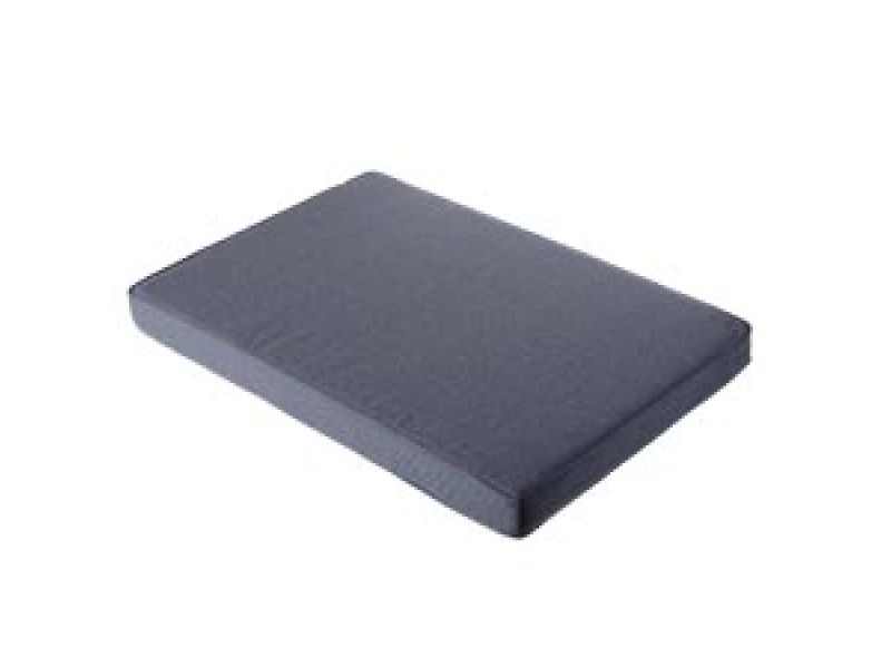 Loungekussen pallet premium 120x80cm carré Manchester denim grey (waterafstotend)