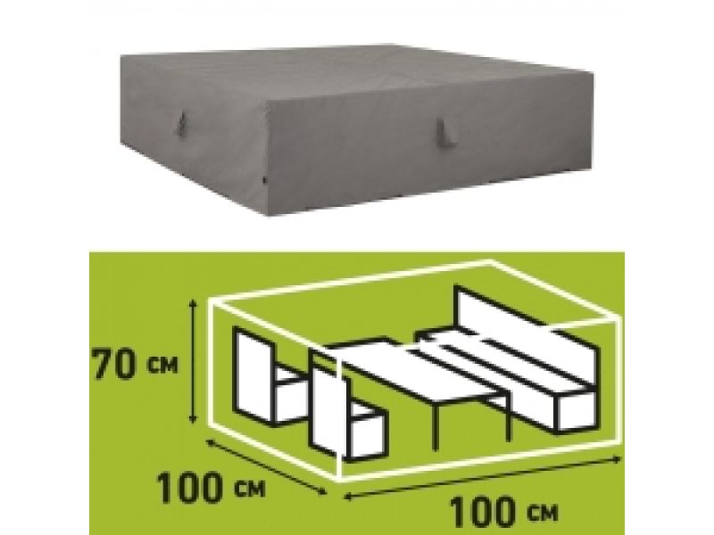 Loungesethoes 100x100xH70cm