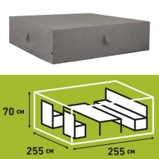 loungesethoes 255x255xh70cm