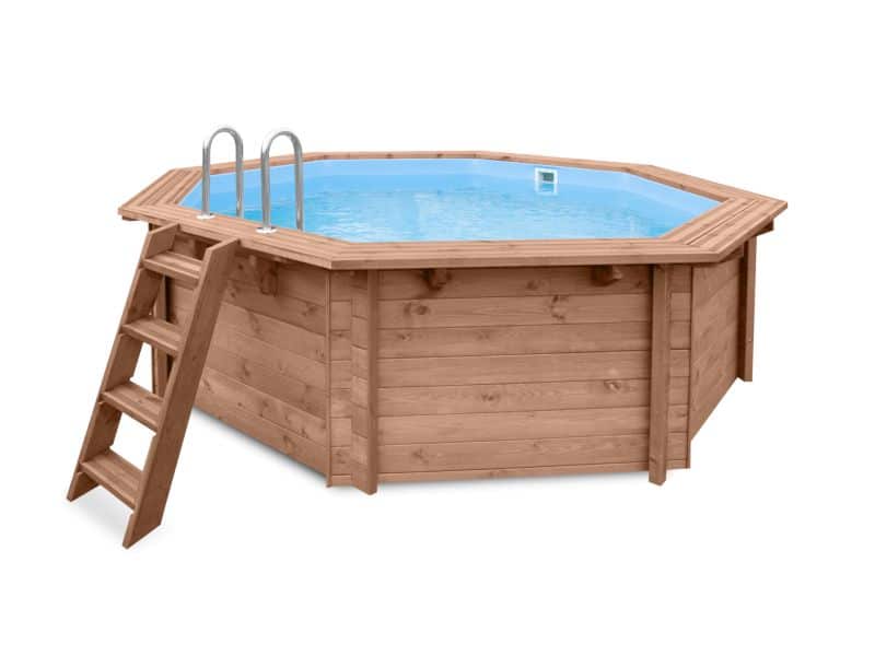 Luxe houten zwembad Cabana Beach 434x401x118 cm- - Hout- Tuindeco